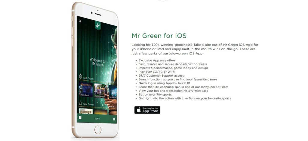 mr green mobile