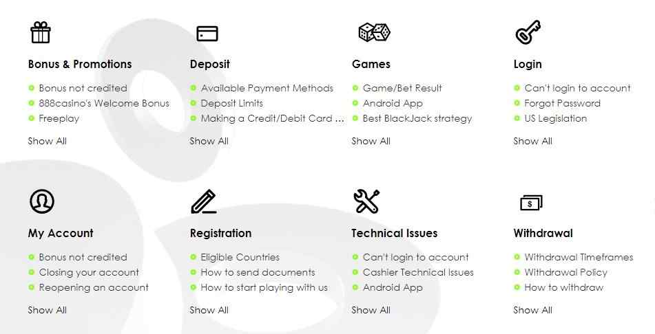 888 Casino 12 casino support