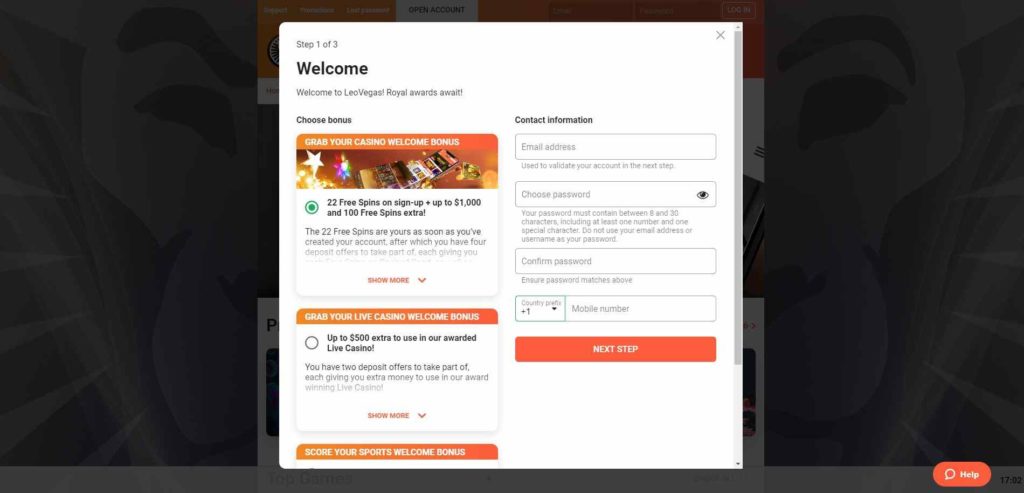 LeoVegas Casino 2 leovegas bonus