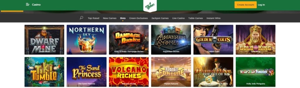 mister green casino jackpots