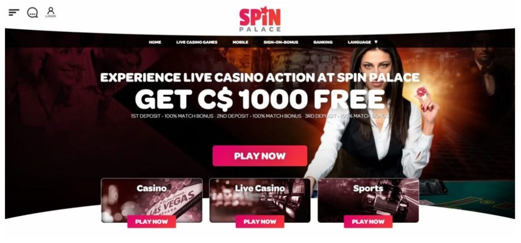 casino spin palace live