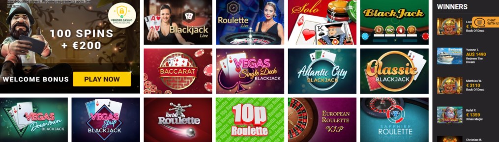 winner's magic casino games