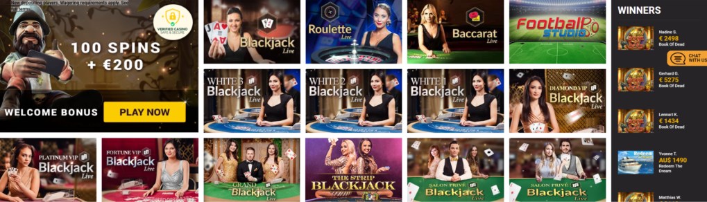 winners magic live casino