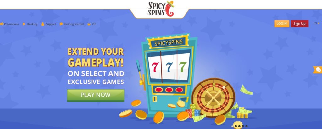 Spicy Spins Casino 2 spicy spins bonus