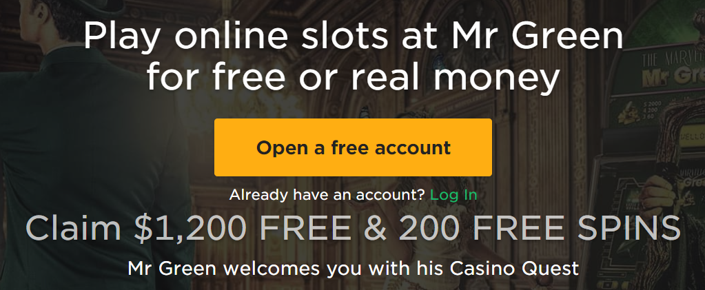 mr green free spins