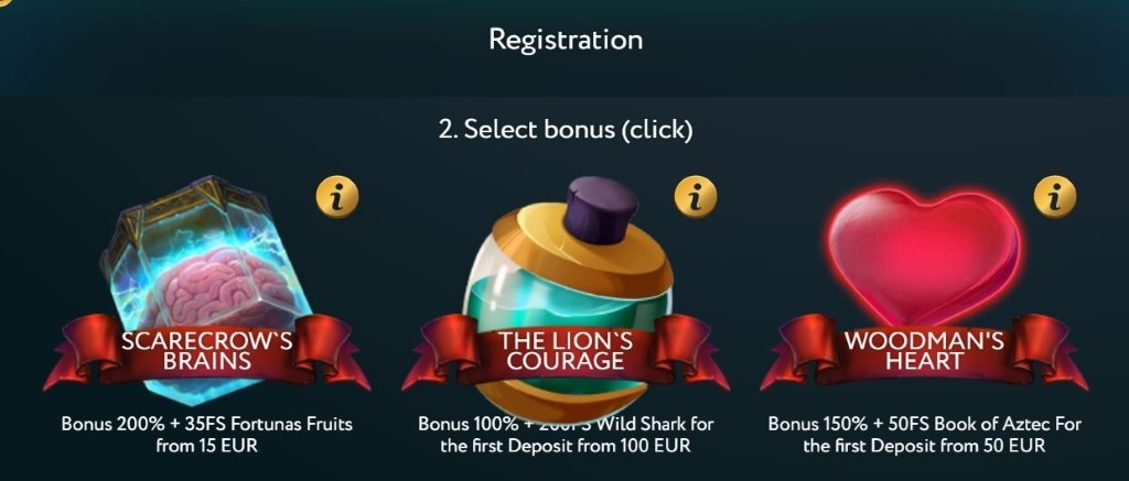 casino registration