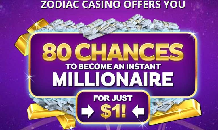 zodiac casino free spins