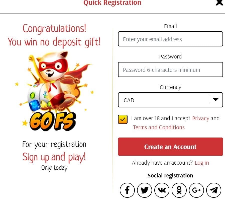 SuperCat Casino 9 SuperCat registration