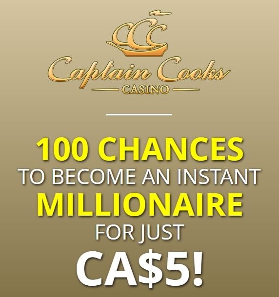 Captain Cooks Casino 1 Captain Cooks 100 chances