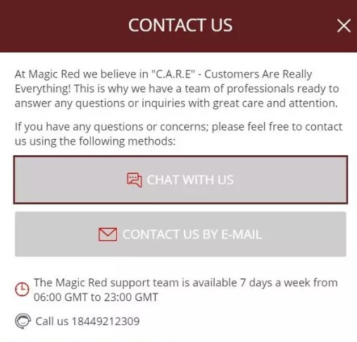 magic red login