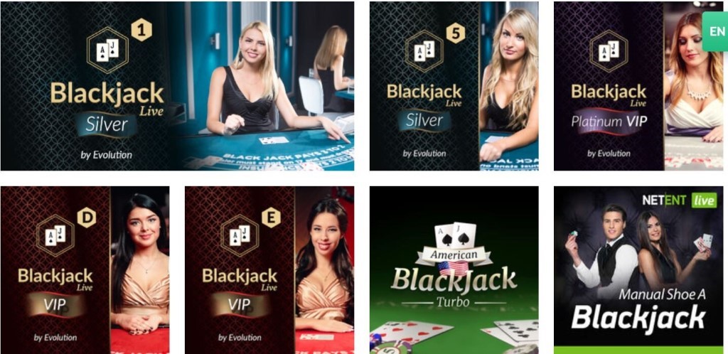 PlayOJO Casino 4 blackjack games