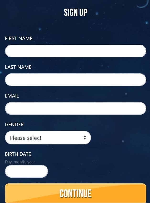 Dream Vegas Casino 5 registration process