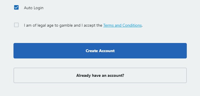 Luxury Casino 5 account registration